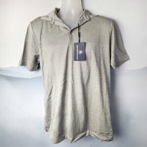 NWT Hart Schaffner Marx Gray Short Sleeve Polo | Men's Medium